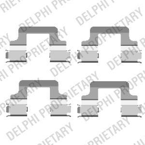 Ремкомплект гальмівних колодок Delphi LX0437