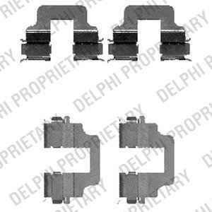 Ремкомплект гальмівних колодок Delphi LX0473