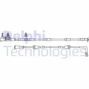 Датчик зносу,гальм.колодки Delphi LZ0314