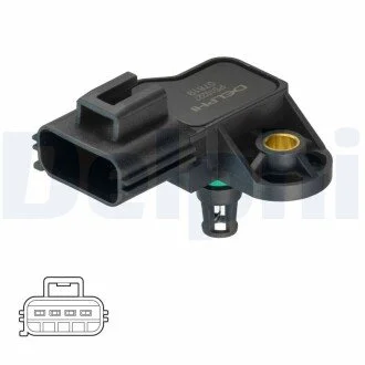 Датчик тиску впускного колектора MAZDA 3 2,3 06- Delphi PS10227