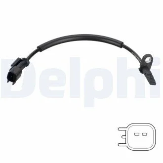 Датчик ABS передн Лів/Прав FORD TOURNEO CUSTOM V362, TRANSIT, TRANSIT CUSTOM V362, TRANSIT V363 2.0D/2.0DH/2.2D 10.11- Delphi SS20779