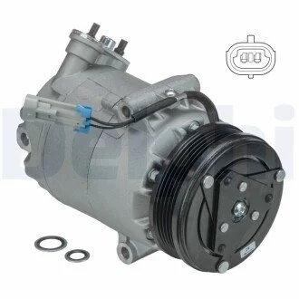 OPEL Компрессор кондиционера ASTRA G CLASSIC, CORSA C, MERIVA A 98- Delphi TSP0155142