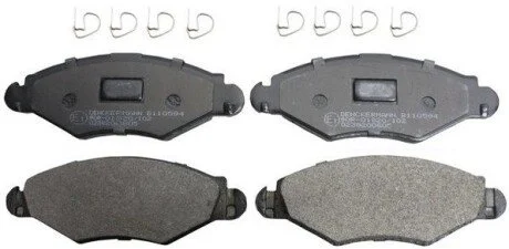 Комплект тормозных колодок, дисковый тормоз Denckermann B110594