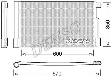 Конденсер кондиціонера DENSO DCN01004