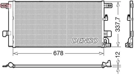 Радіатор кондиціонера DENSO DCN02001