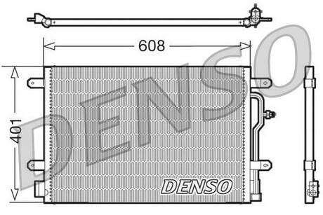 Радіатор кондиціонера DENSO DCN02011