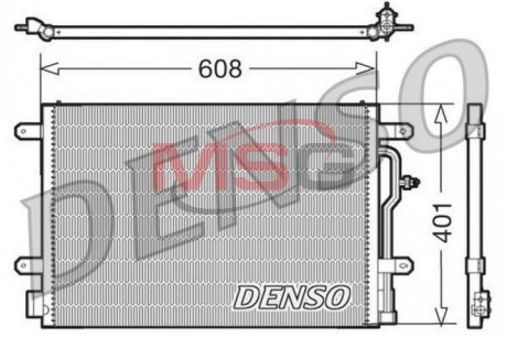 Радиатор кондиционера DENSO DCN02012