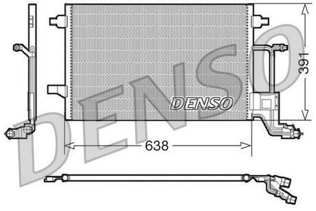Радиатор кондиционера DENSO DCN02014 (фото 1)
