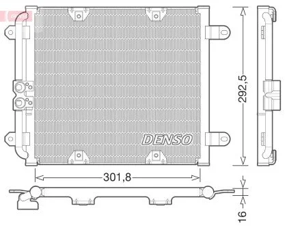 Радіатор кондиціонера DENSO DCN02028