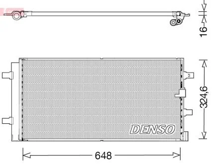 Радиатор кондиционера DENSO DCN02044