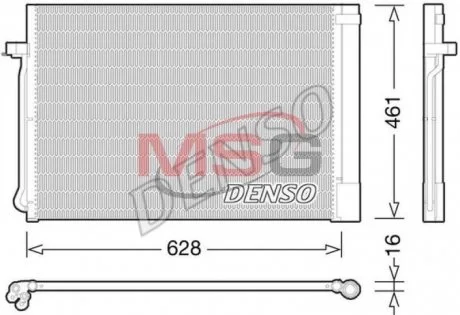 Радиатор кондиционера DENSO DCN05013