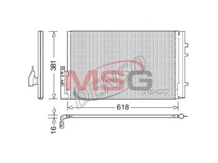Радіатор кондиціонера DENSO DCN05014