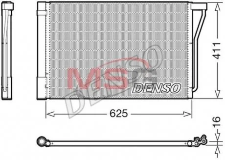 Радиатор кондиционера DENSO DCN05022