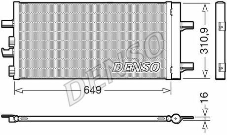 Радіатор кондиціонера DENSO DCN05104