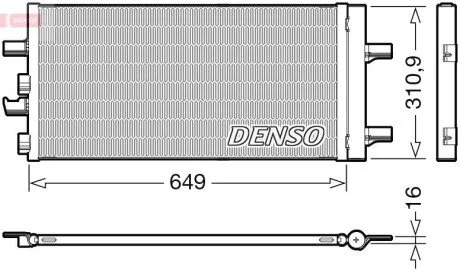 Радіатор кондиціонера DENSO DCN05104