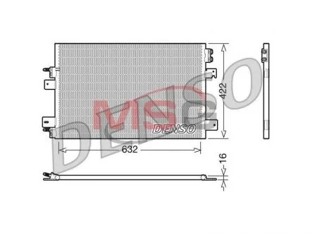 Конденсер кондиціонера DENSO DCN06007
