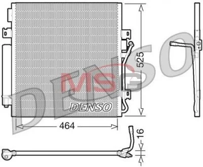 Радіатор кондиціонера DENSO DCN06011 (фото 1)