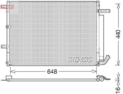 Радіатор кондиціонера DENSO DCN06018