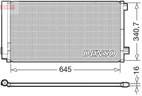 Радіатор кондиціонера (Конденсатор) DENSO DCN06020 (фото 1)