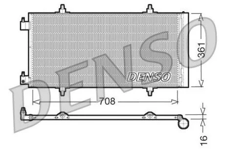Радиатор кондиционера DENSO DCN07011