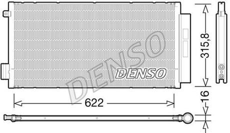 Радиатор кондиционера DENSO DCN09044
