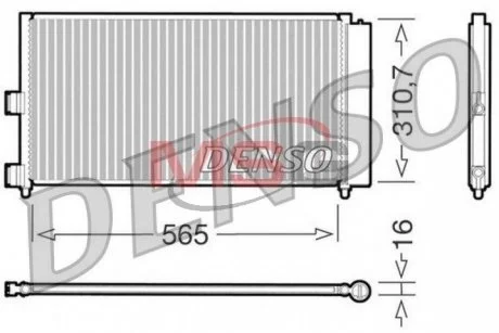 Радиатор кондиционера DENSO DCN09070 (фото 1)