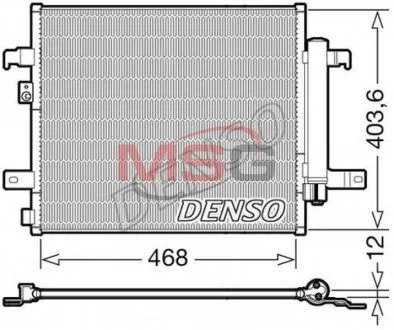 Радиатор кондиционера DENSO DCN09124