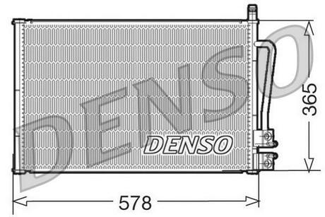 Радиатор кондиционера DENSO DCN10008