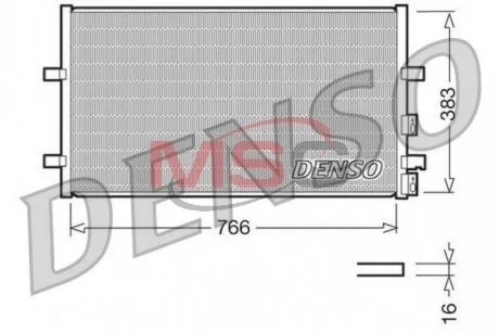 Радиатор кондиционера DENSO DCN10009