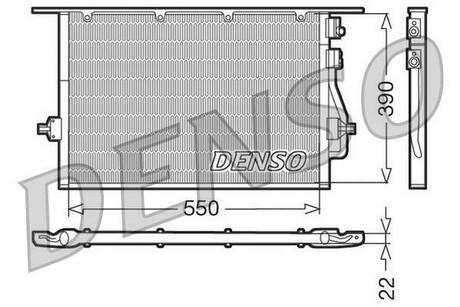 Радиатор кондиционера DENSO DCN10014 (фото 1)