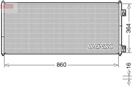 Радиатор кондиционера DENSO DCN10032