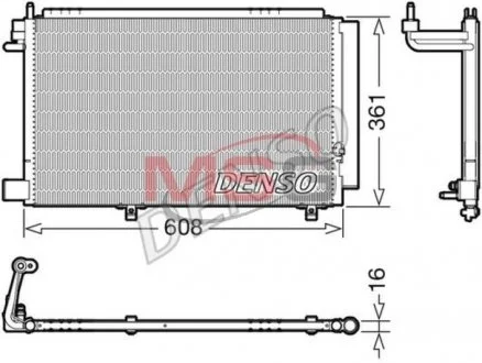 Радиатор кондиционера DENSO DCN10041