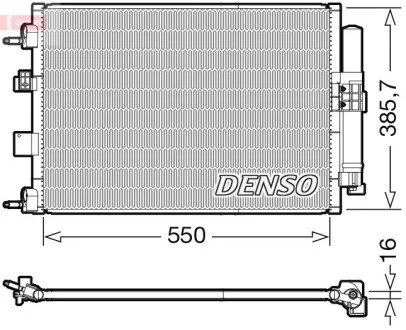 Радиатор кондиционера DENSO DCN10046