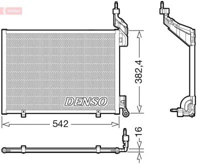 Радіатор кондиціонера DENSO DCN10048