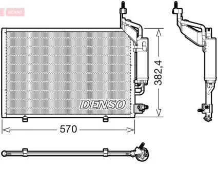 Радіатор кондиціонера DENSO DCN10050