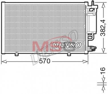 Радиатор кондиционера DENSO DCN10051