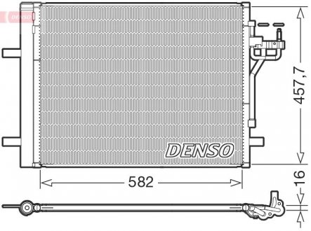 Skraplacz FORD FOCUS III 12- DENSO DCN10056 (фото 1)