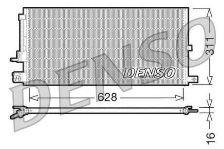 Радиатор кондиционера DENSO DCN11007 (фото 1)