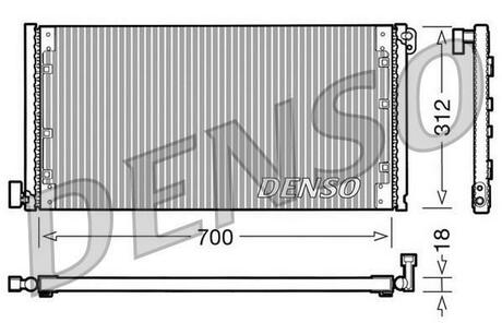 Конденсер кондиционера DENSO DCN12001 (фото 1)