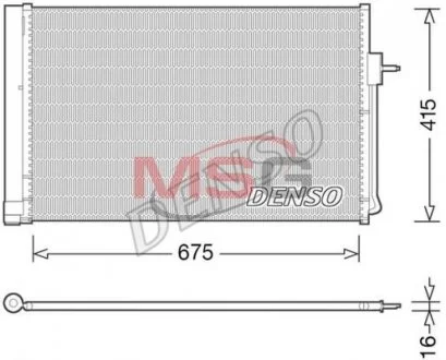 Радіатор кондиціонера DENSO DCN15001