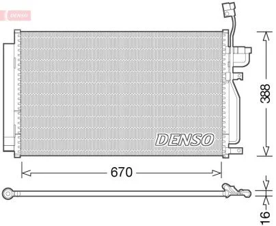 Радиатор кондиционера DENSO DCN15002