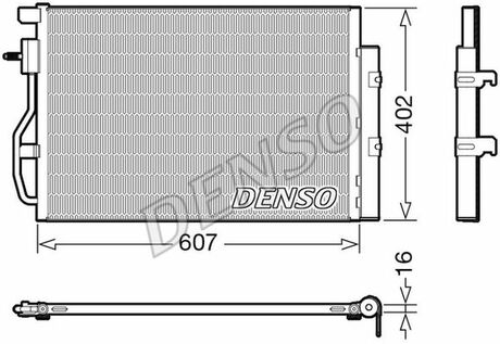 Радиатор кондиционера DENSO DCN15008