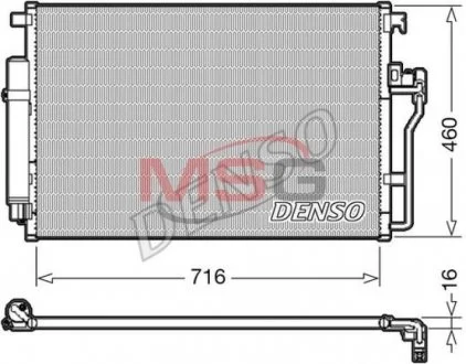 Радиатор кондиционера DENSO DCN17008