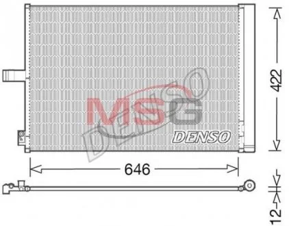 Радіатор кондиціонера DENSO DCN17027