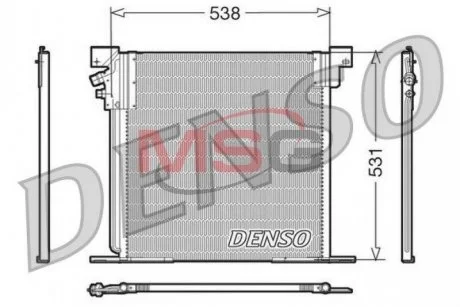 Радиатор кондиционера DENSO DCN17030