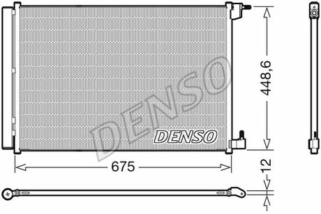 Радіатор кондиціонера DENSO DCN17060