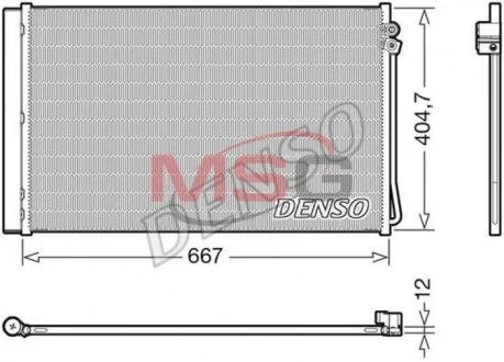 Радиатор кондиционера DENSO DCN17062