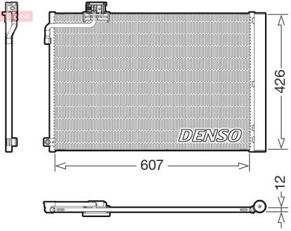 Радіатори кондиціонера Mercedes C/E,13- DENSO DCN17064 (фото 1)