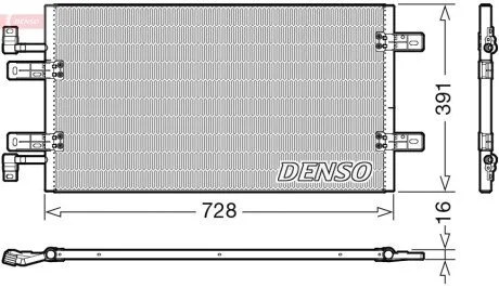 Радиатор кондиционера DENSO DCN20019