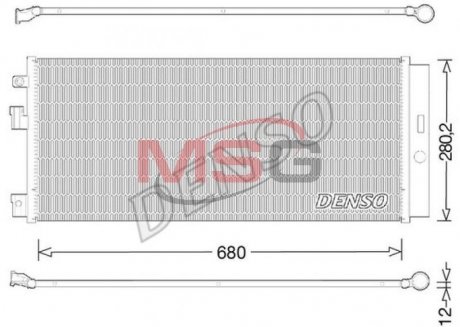 Радиатор кондиционера DENSO DCN20023 (фото 1)